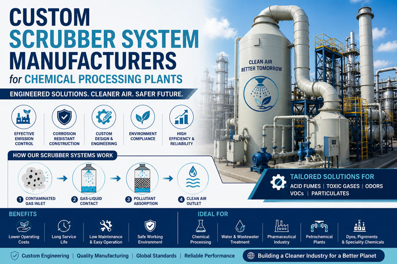 Custom Scrubber System Manufacturers for Chemical Processing Plants