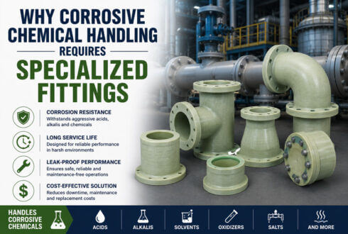 FRP Pipe Fittings for Corrosive Chemical Handling