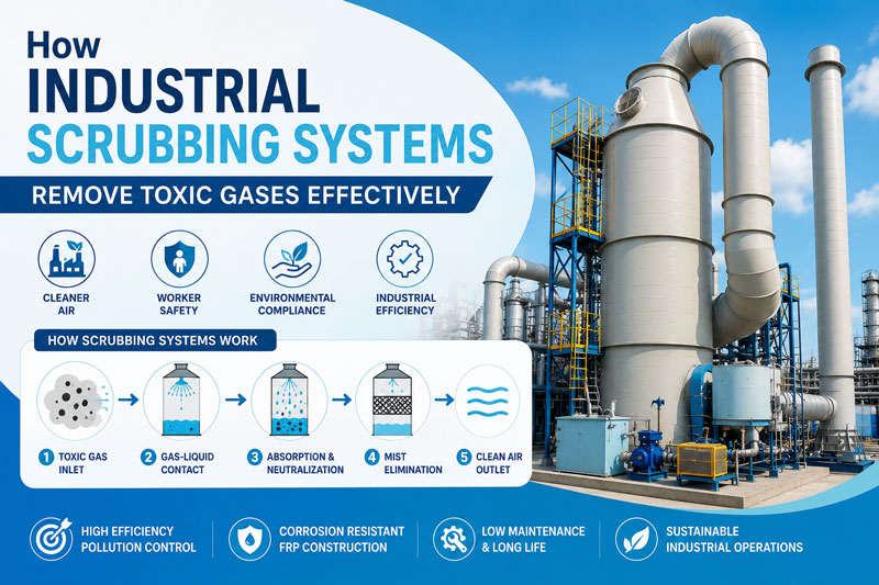 How Scrubbing Systems Remove Toxic Gases from Industrial Exhaust Streams