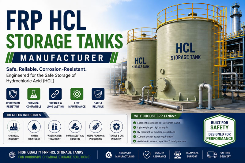 Best HCL Storage Tank Manufacturer in India for Chemical Industries
