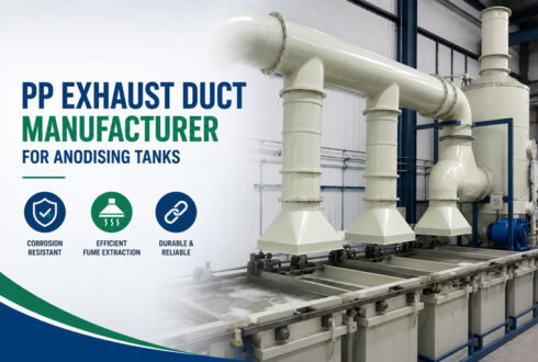 PP Exhaust Duct for Anodising Tanks in Industrial Fume Extraction Systems